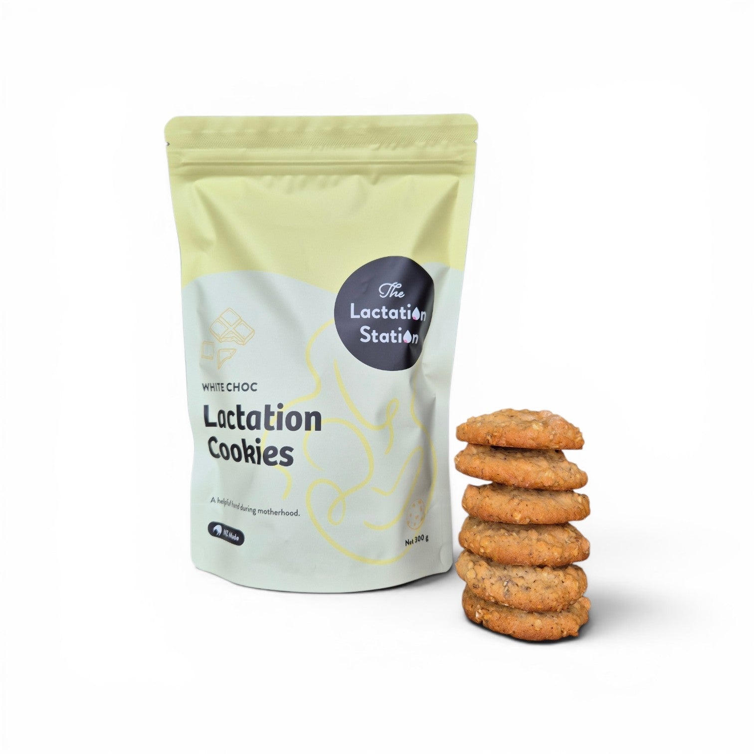 lactation station white choc lactation cookies