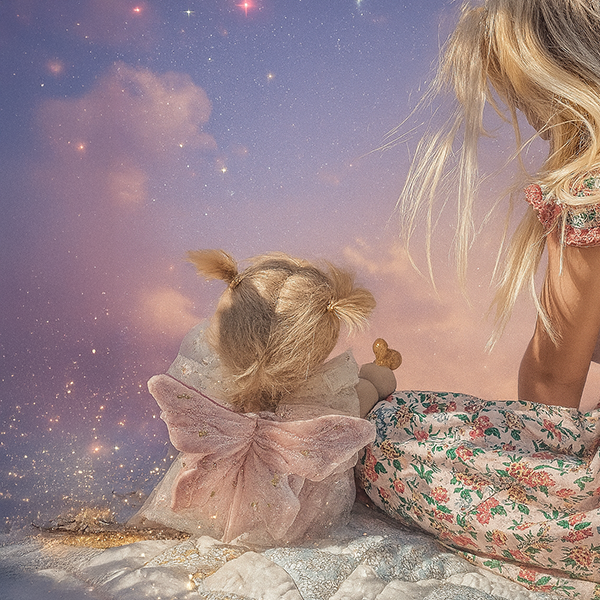 Dream Dinkum Doll Fairy Willow with a child