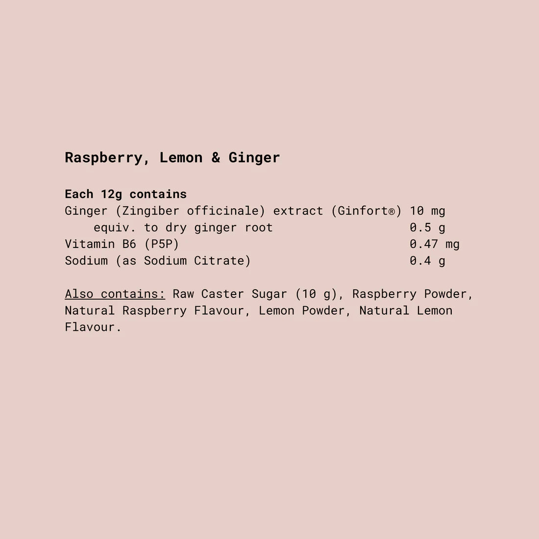 Aggie Morning Relief Raspberry lemon & ginger