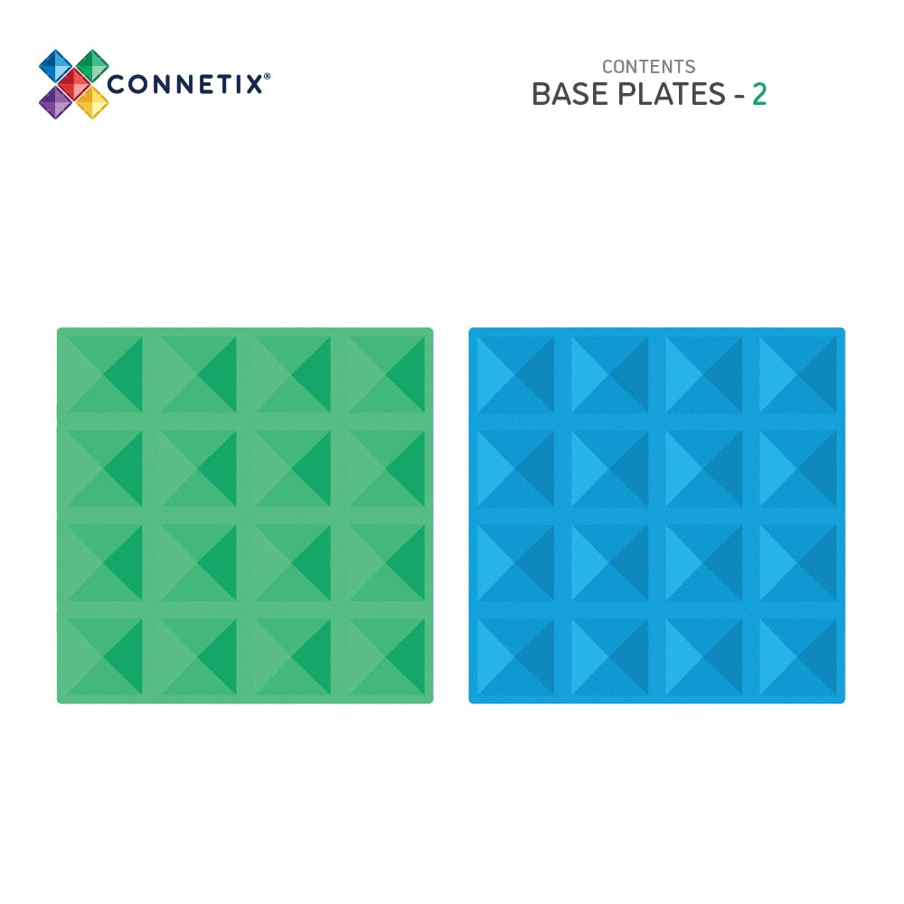 Connetix Blue Green Base Plates
