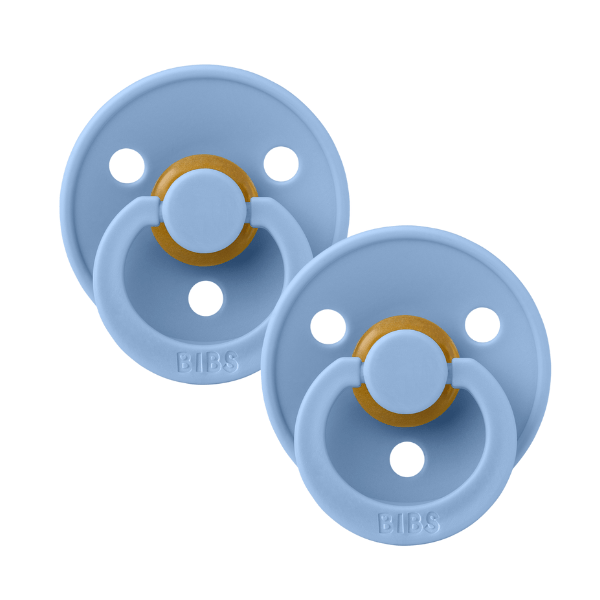 BIBS Round Pacifier Sky Blue