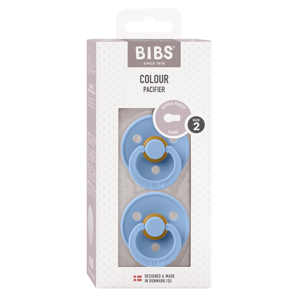BIBS Round Pacifier Sky Blue