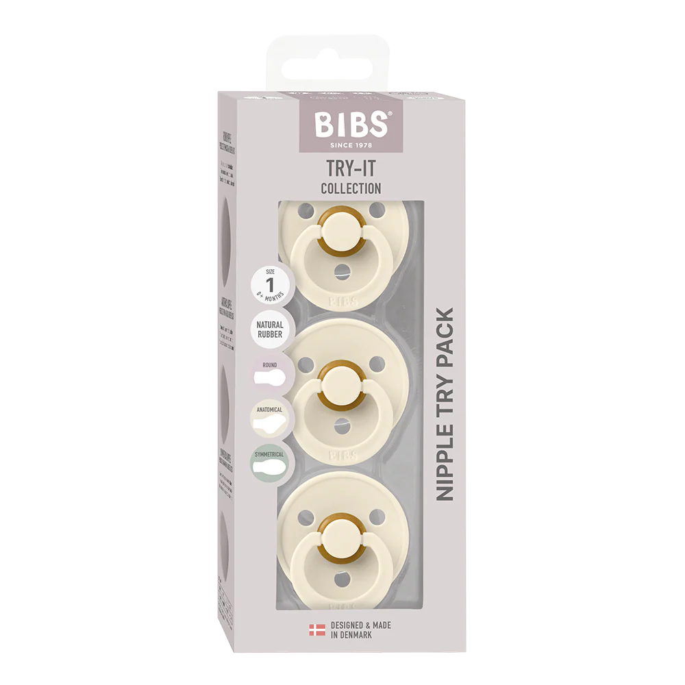 bibs try it colour pack in ivory