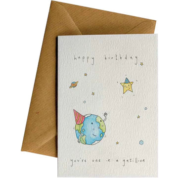 One In a gazillion birthday card
