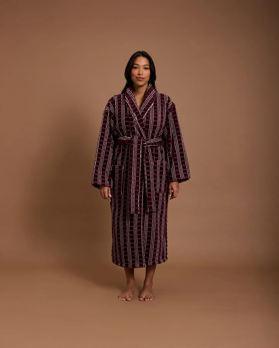 Hommey velour robe blackberry