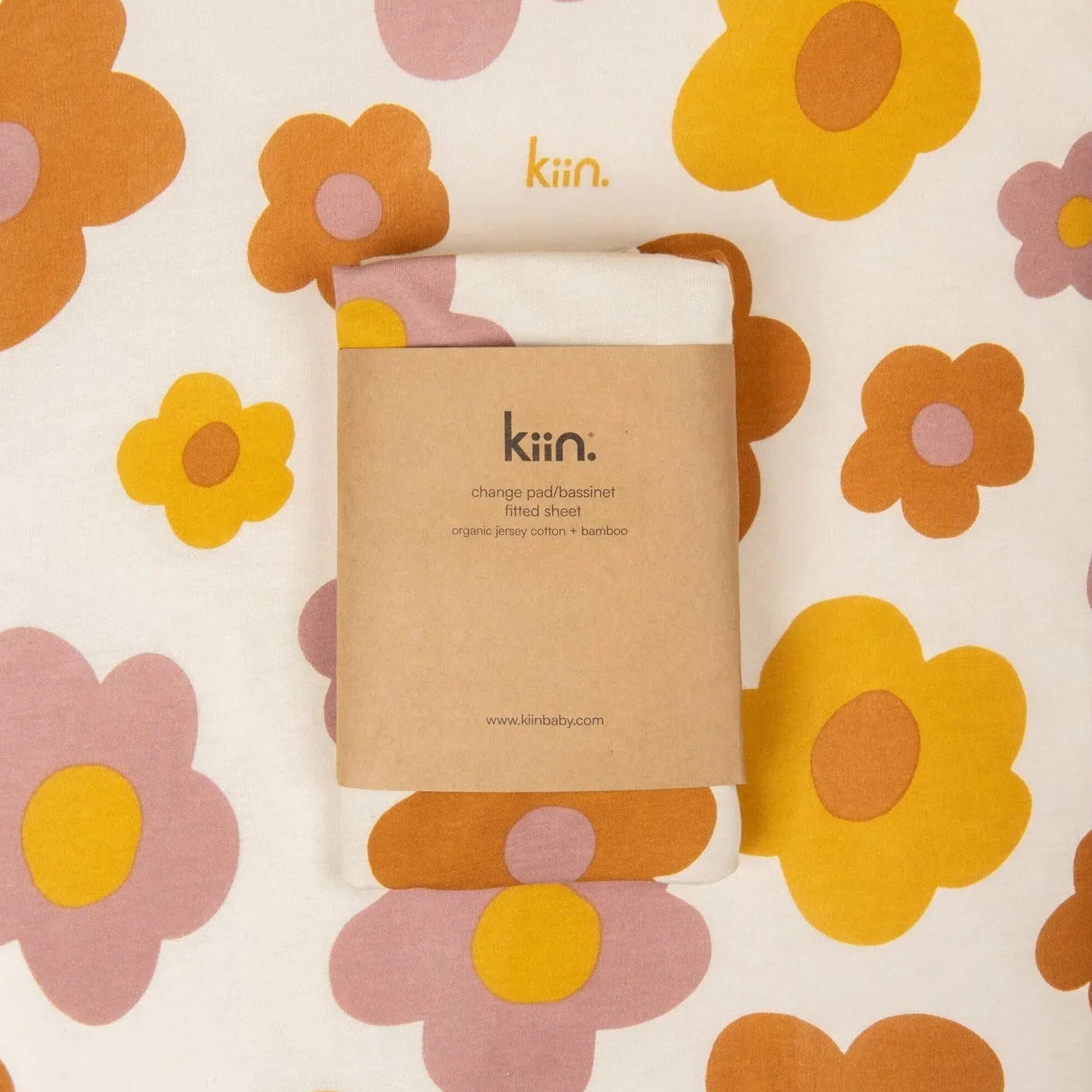Kiin Organic Cot Sheet Bloom