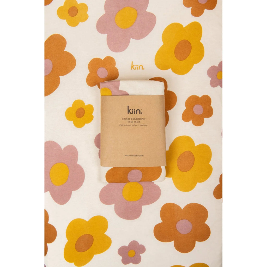 Kiin Organic Cot Sheet Bloom
