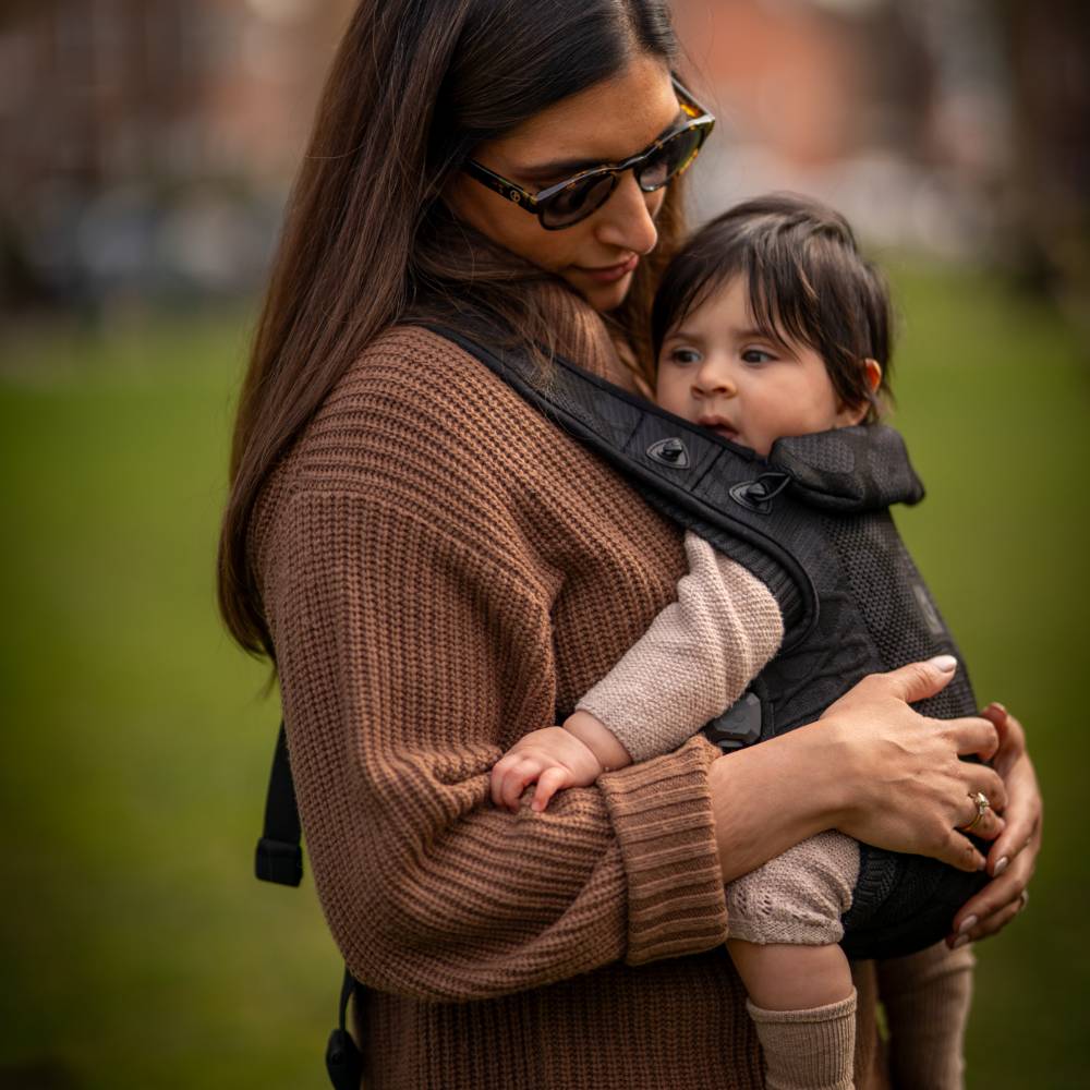 Carifit Core Black Leopard Baby Carrier