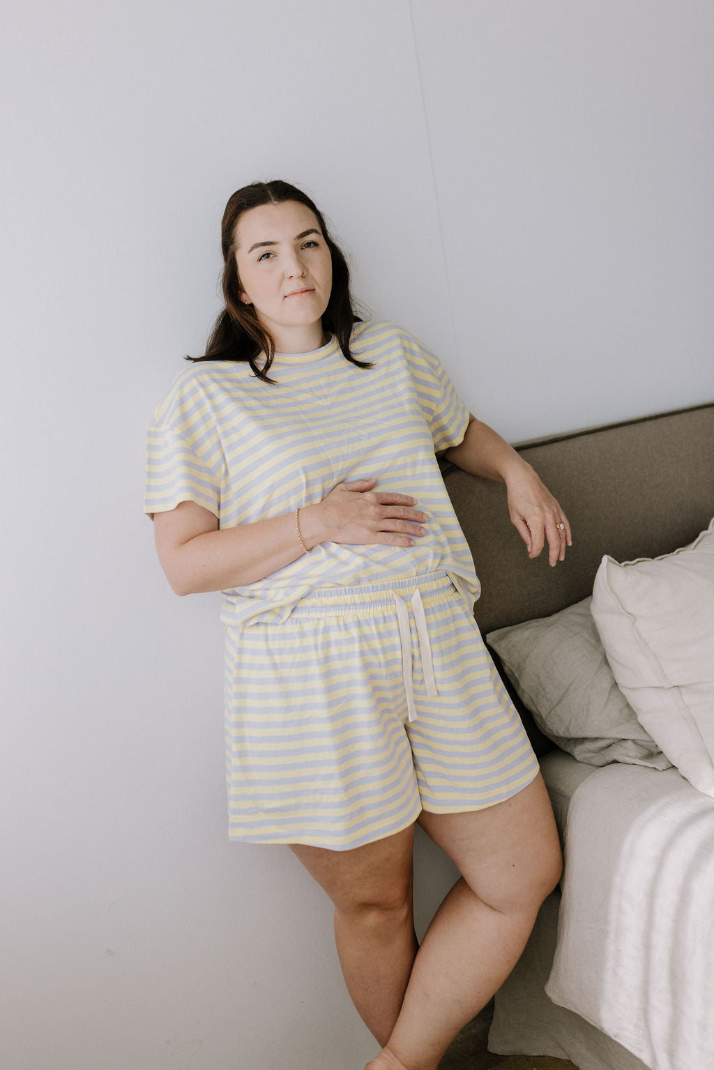 Organic Women's Summer Pyjama Set | Butter + Lilac