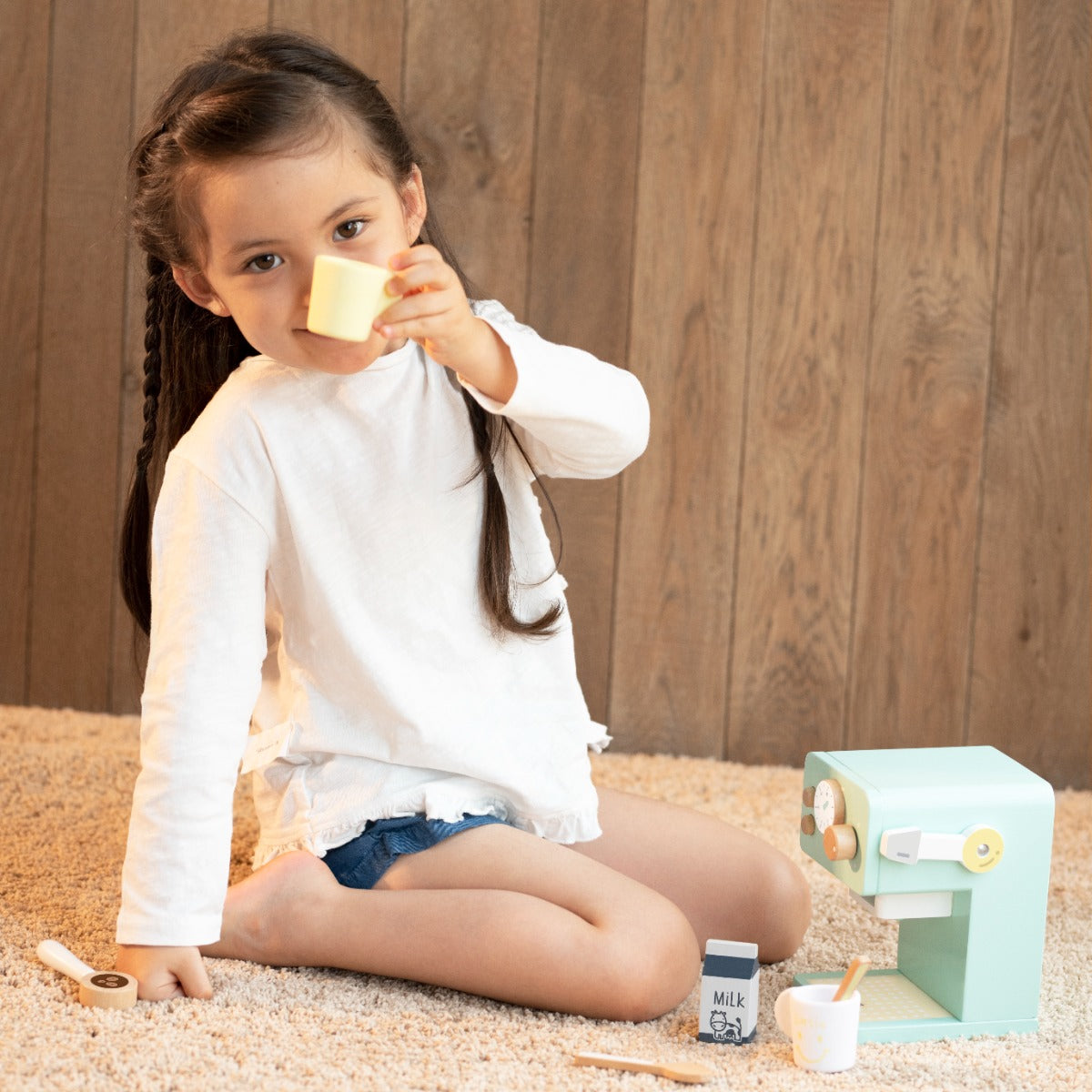 Classic World Coffee Maker wooden toy - play set