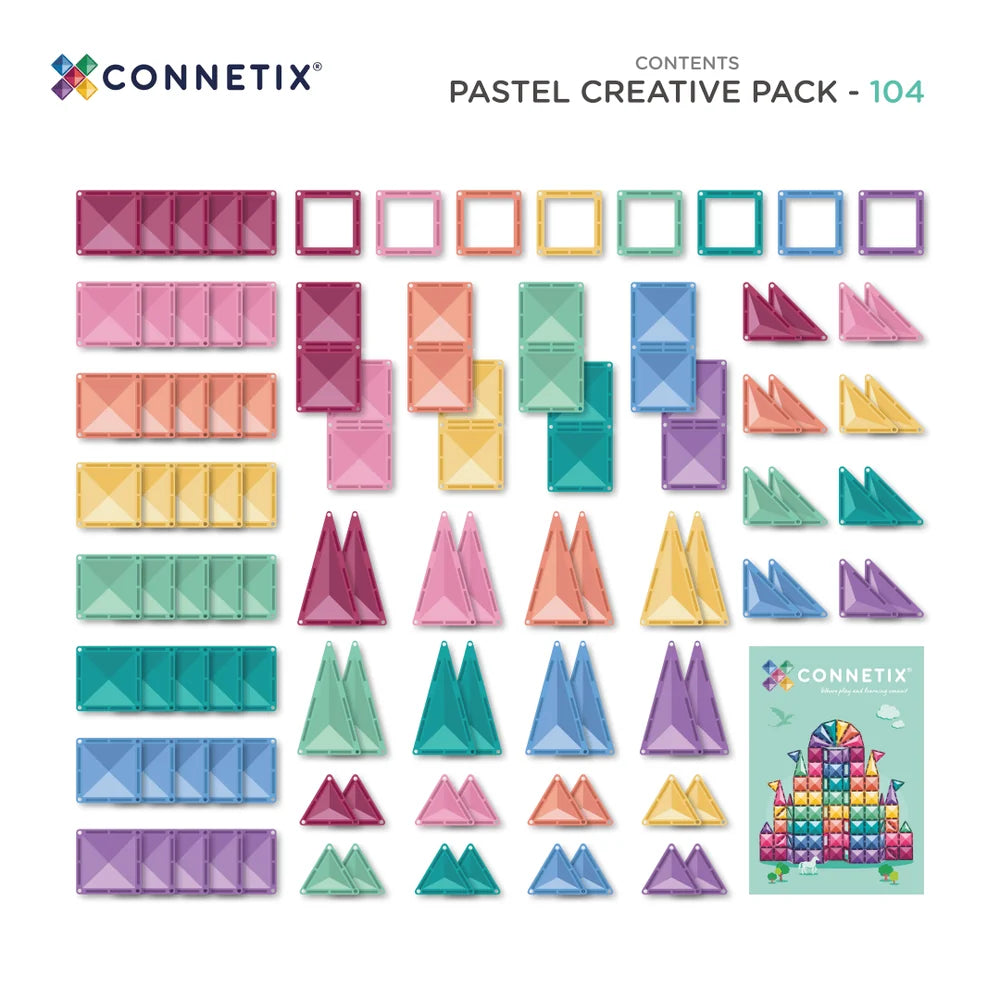 connetix pastel creative pack contents