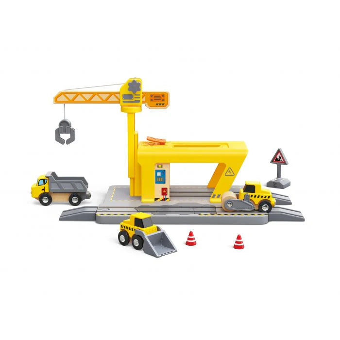 Hape railway crane construction kit
