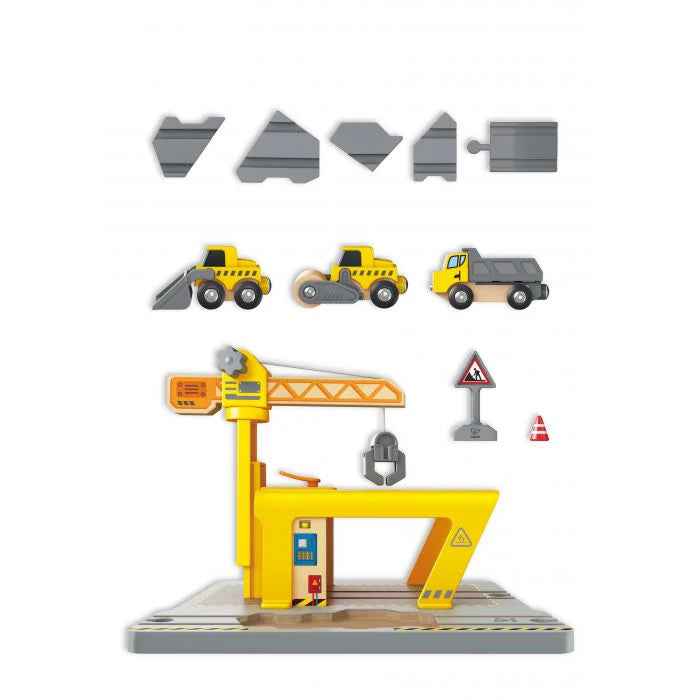 Hape railway crane construction kit