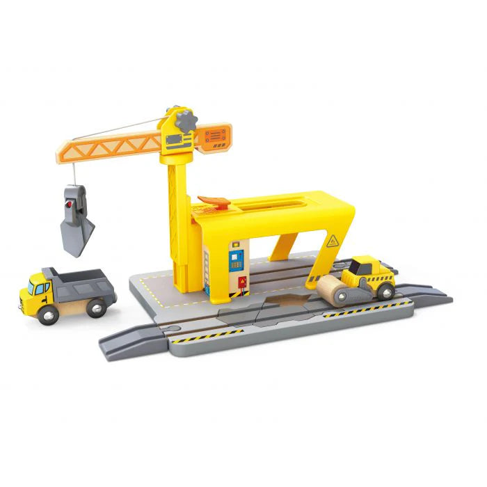 Hape railway crane construction kit