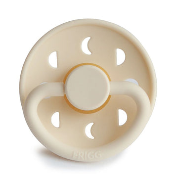 Cream moon phase Frigg pacifier