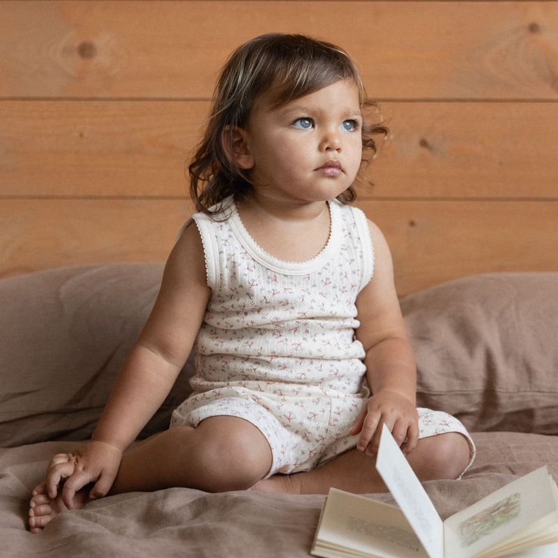 nature baby dandelion singlet pj set