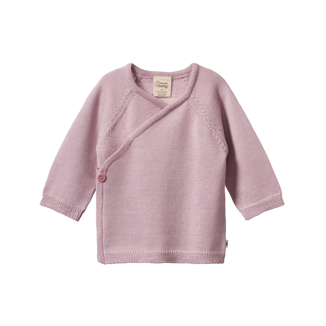 merino knit kimono jacket lilac