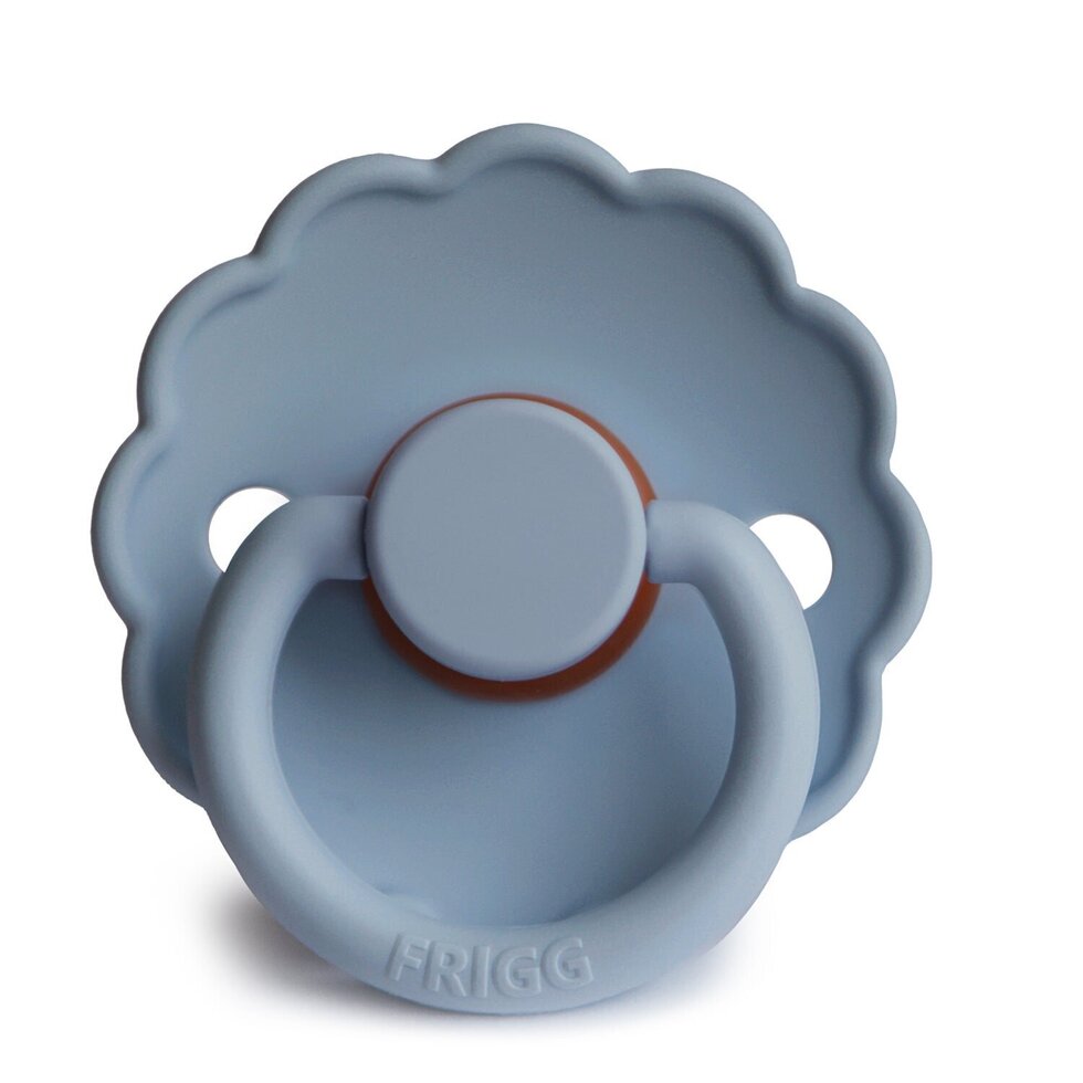 Turquoise Pacifier FRIGG Daisy Natural Rubber Pacifier | Glacier Blue