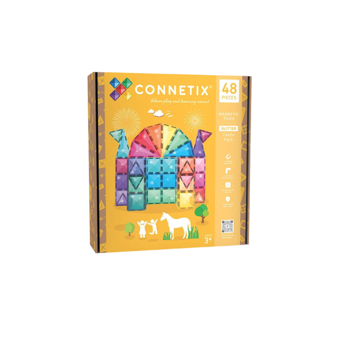 Connetix Glitter Castle Pack