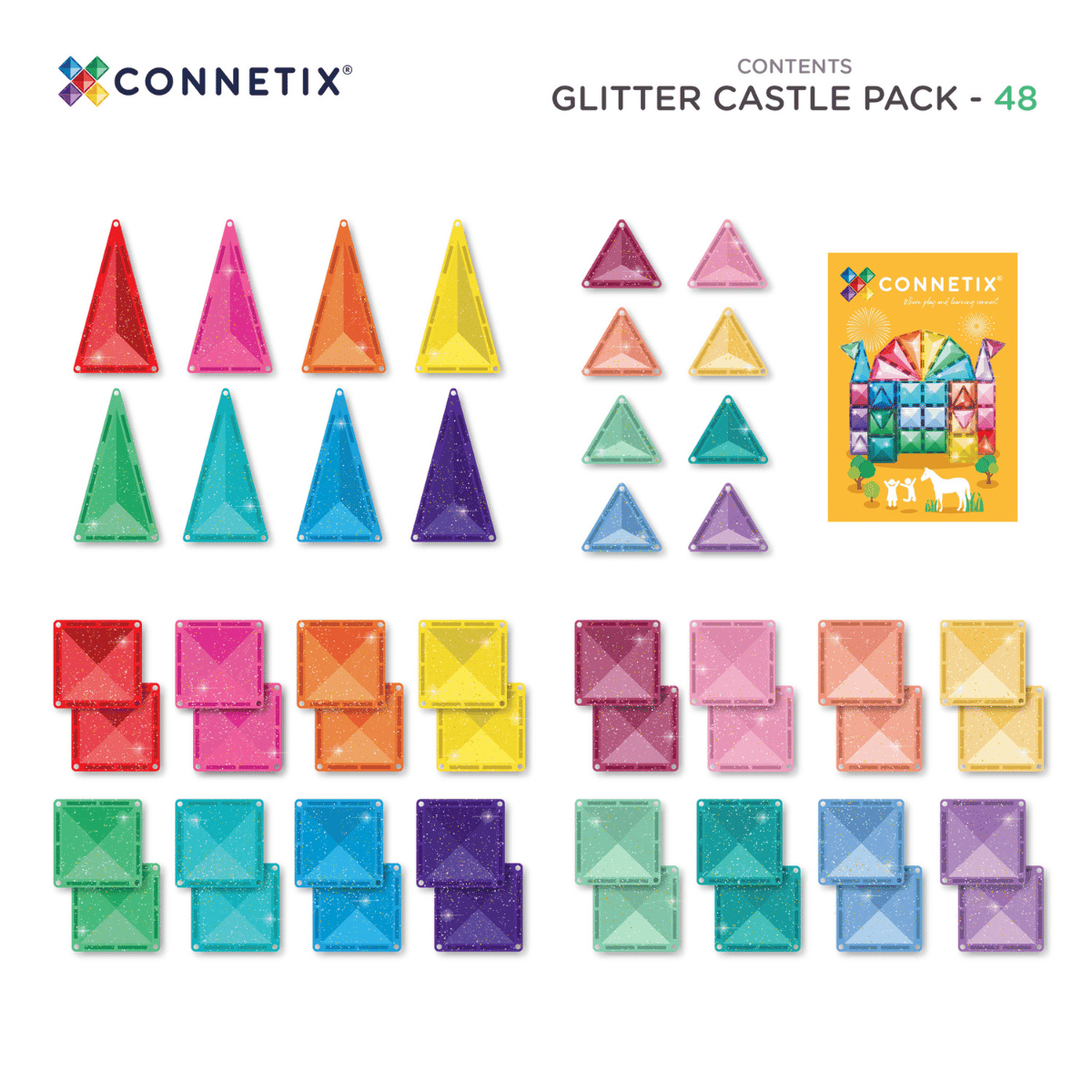 Connetix Glitter Castle Pack