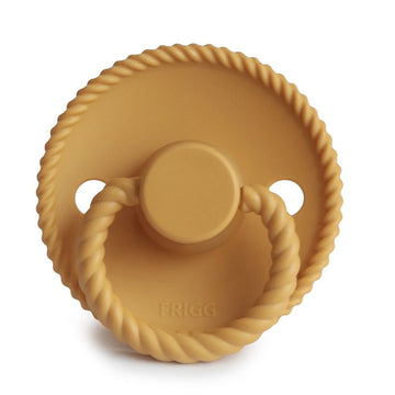 FRIGG Rope Natural Rubber Pacifier | Honey Gold – Mom Store