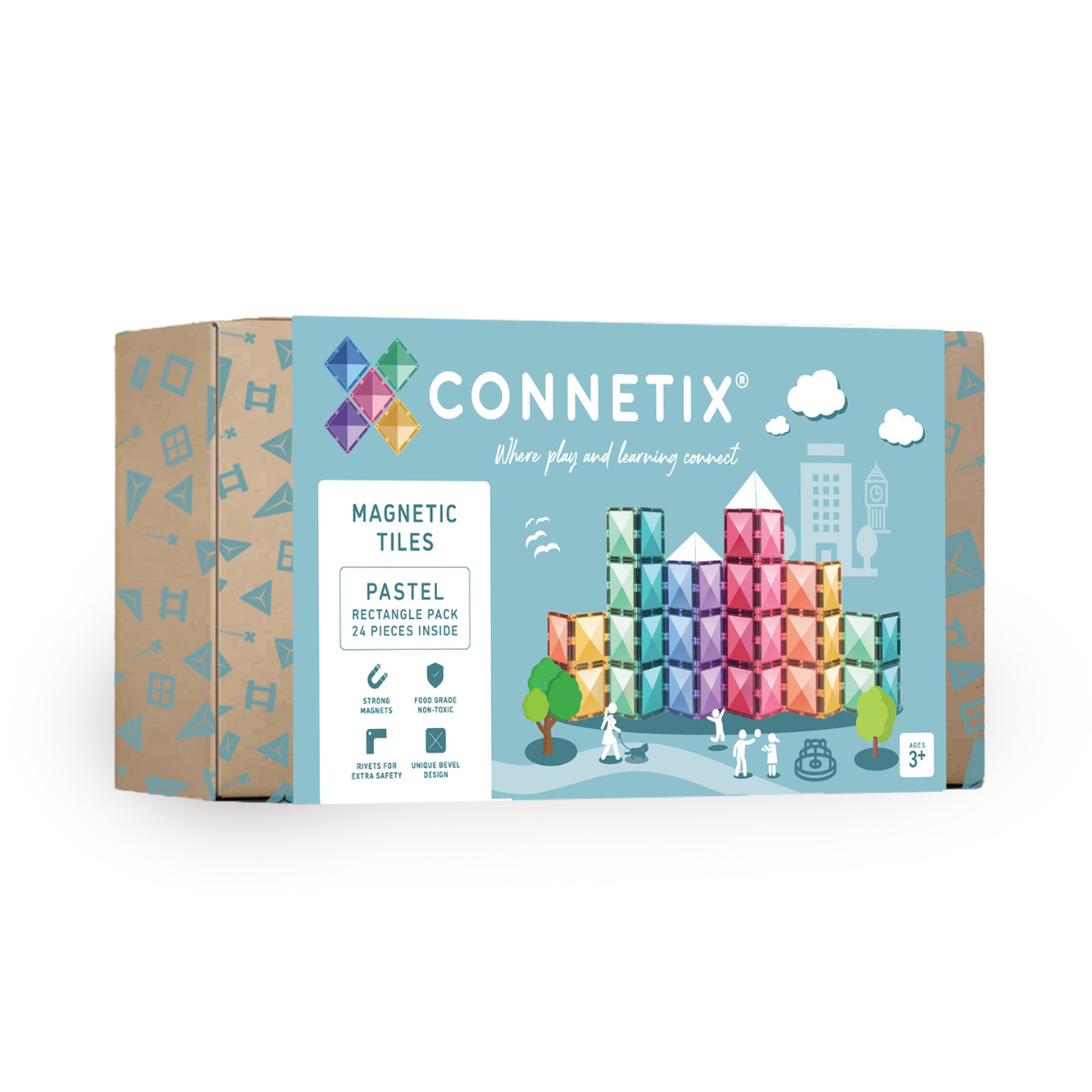 Connetix | Pastel 24 Piece Rectangle Pack