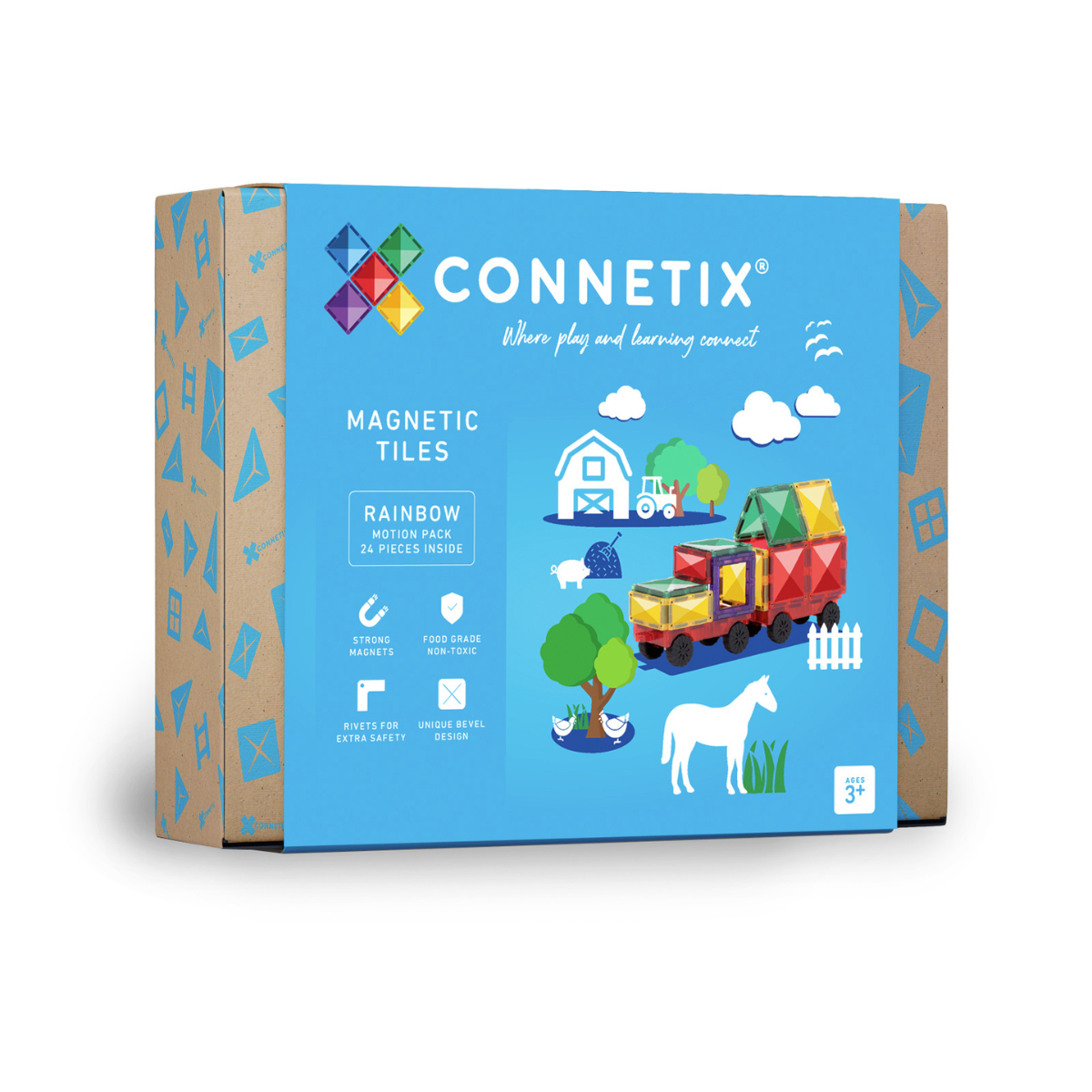Connetix | Rainbow 24 Piece Motion Pack