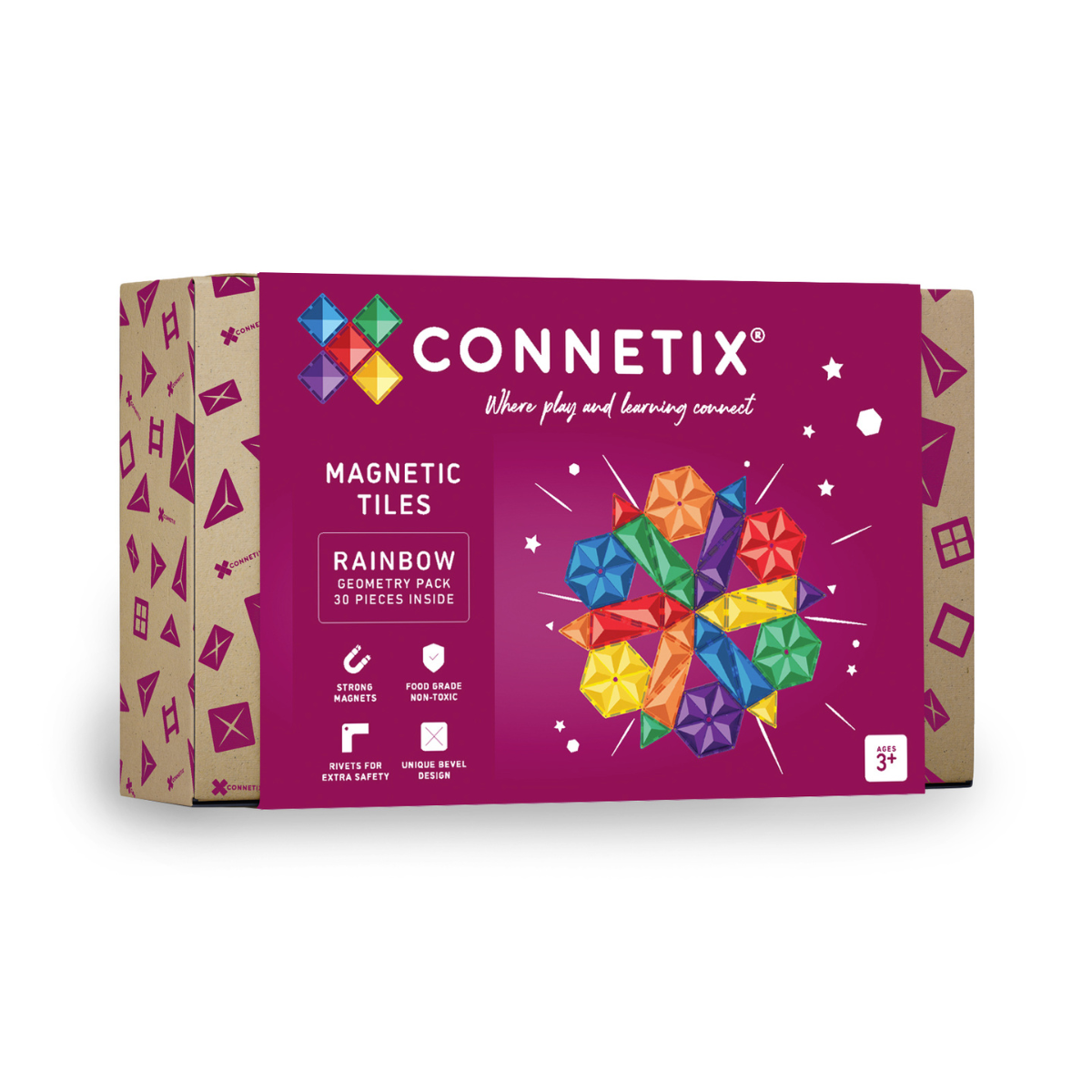 Connetix | Rainbow 30 Piece Geometry Pack