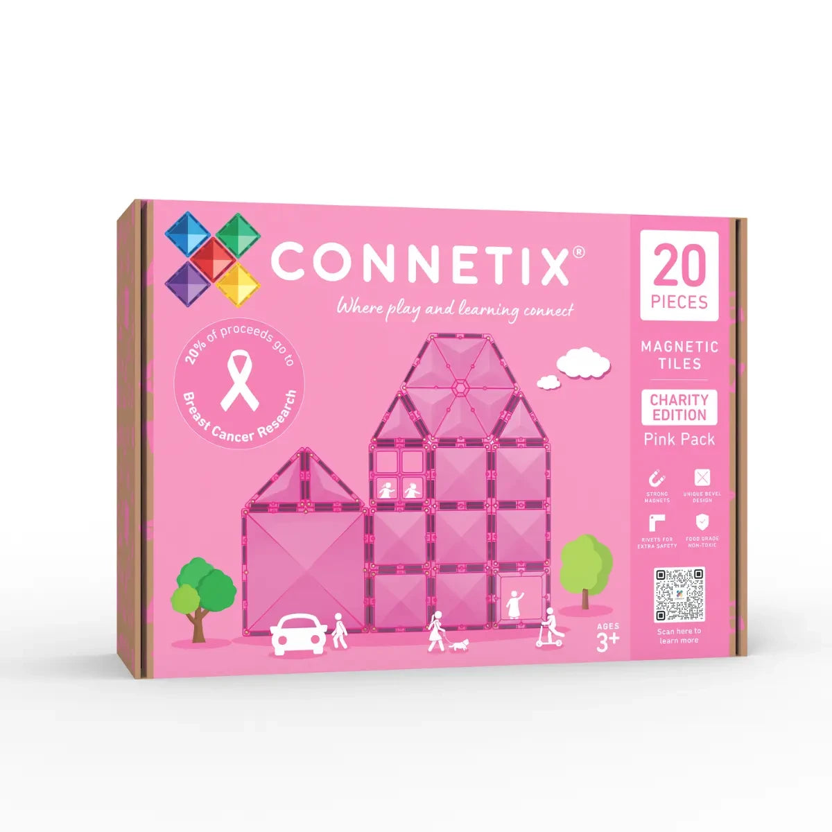 Connetix | Pink 20 Piece Charity Pack