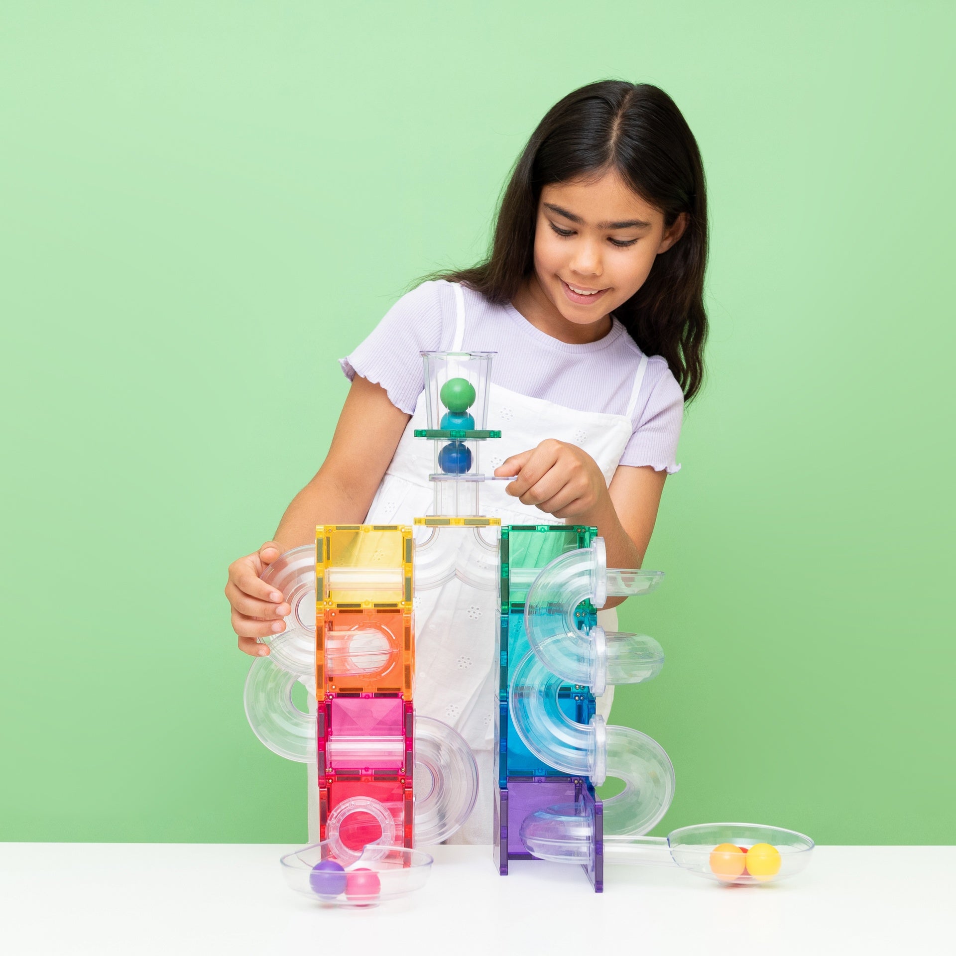 Connetix Bright Ball Run 114 Piece Pack