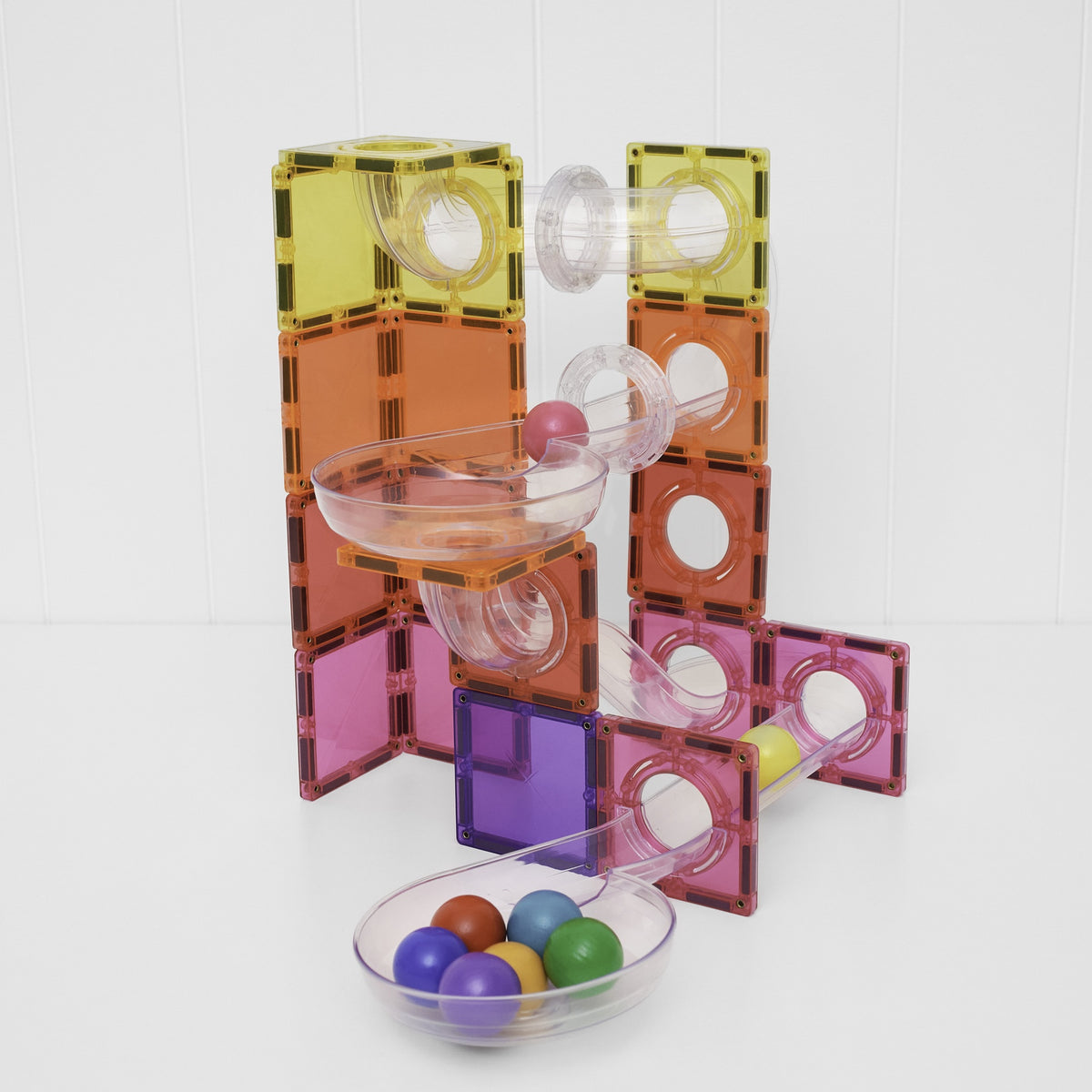 Connetix Bright Ball Run 114 Piece Pack