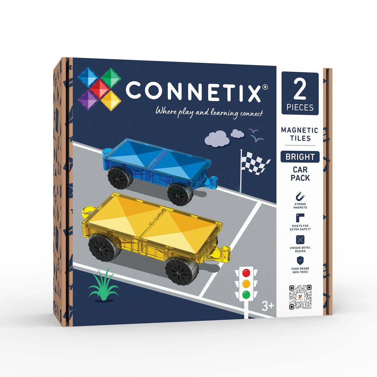 Connetix Bright Car Pack 2 pc - Box