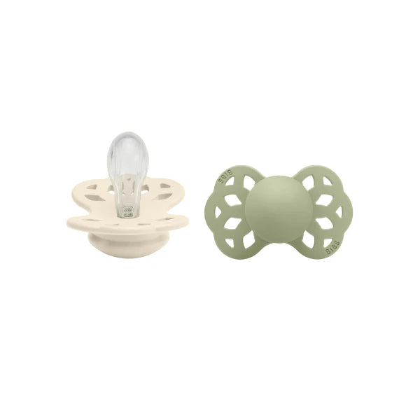 bibs infinity symmetrical dummy in ivory/ sage