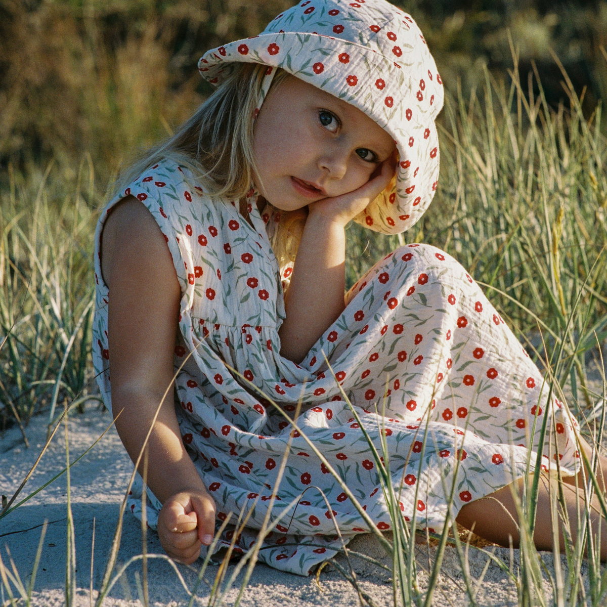 Junie Dress in Joiette Print worn by child