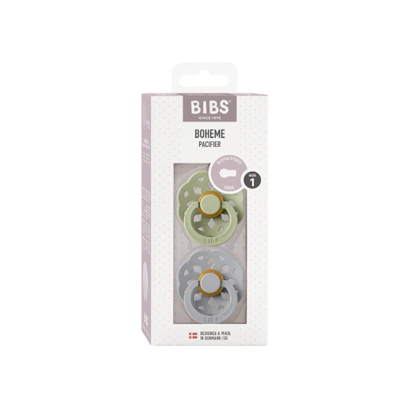 BIBS boheme khaki blue pacifier