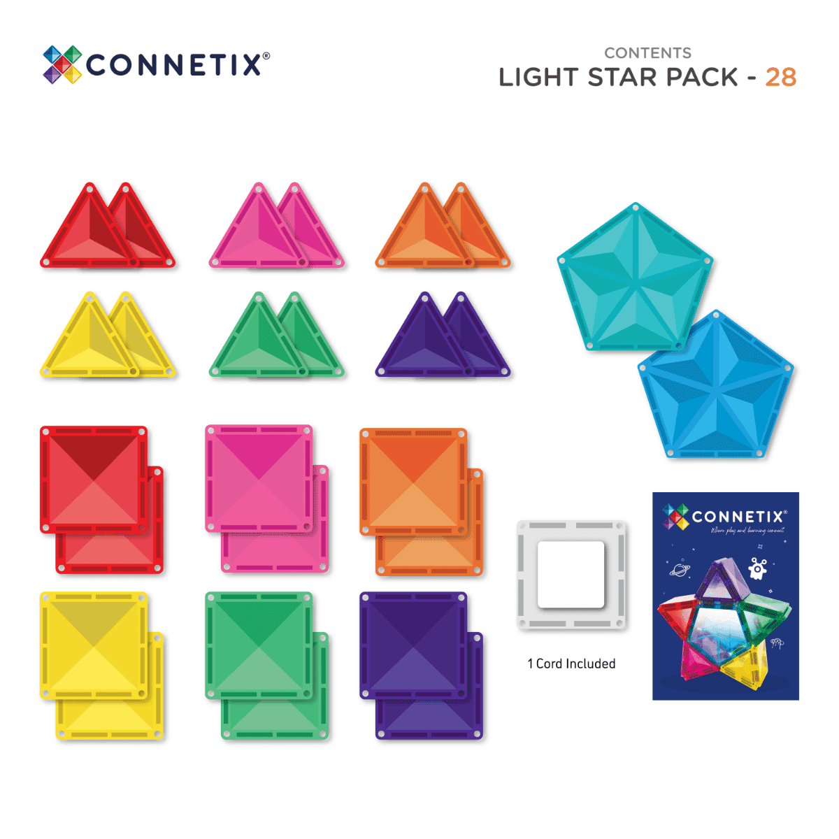 CONNETIX light up star pack
