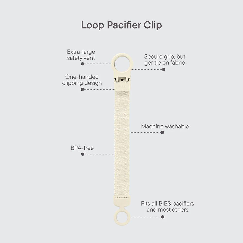 bibs dummy loop clip features