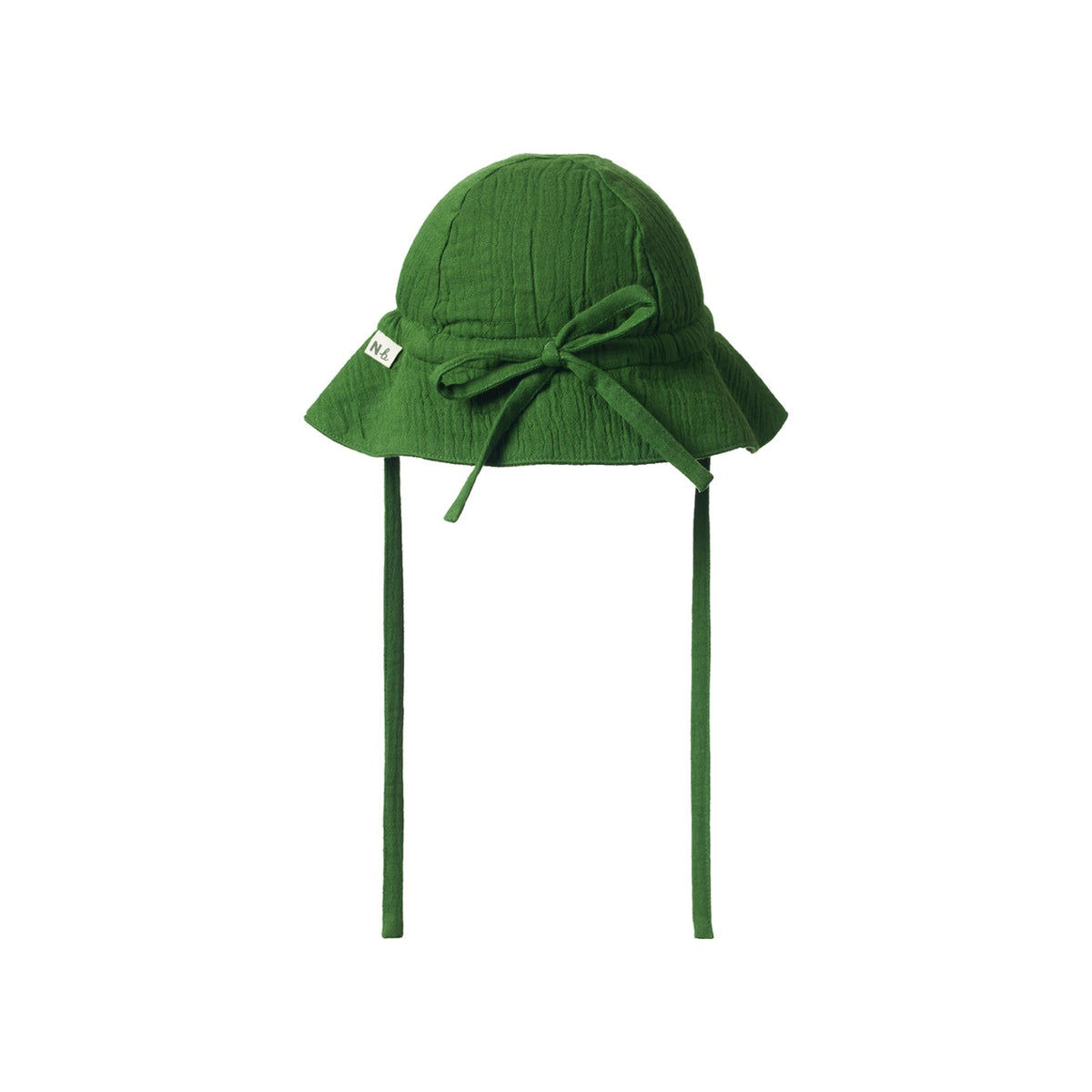 Muslin Sunhat in Fir Green, back view