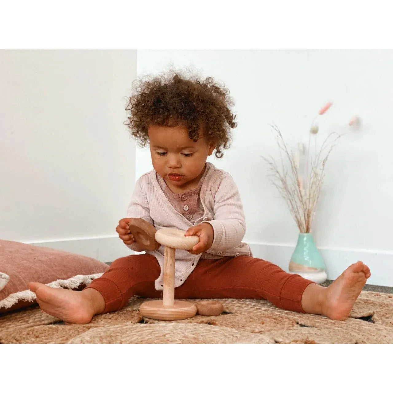 Navy Baby Wooden Stacker