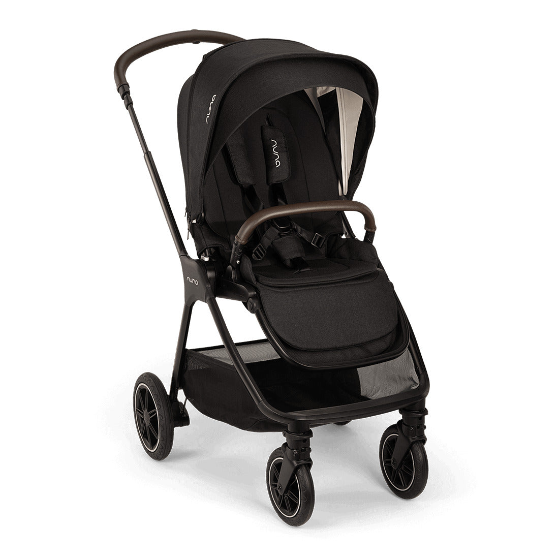 Nuna TRIV Next Stroller in Caviar, front view