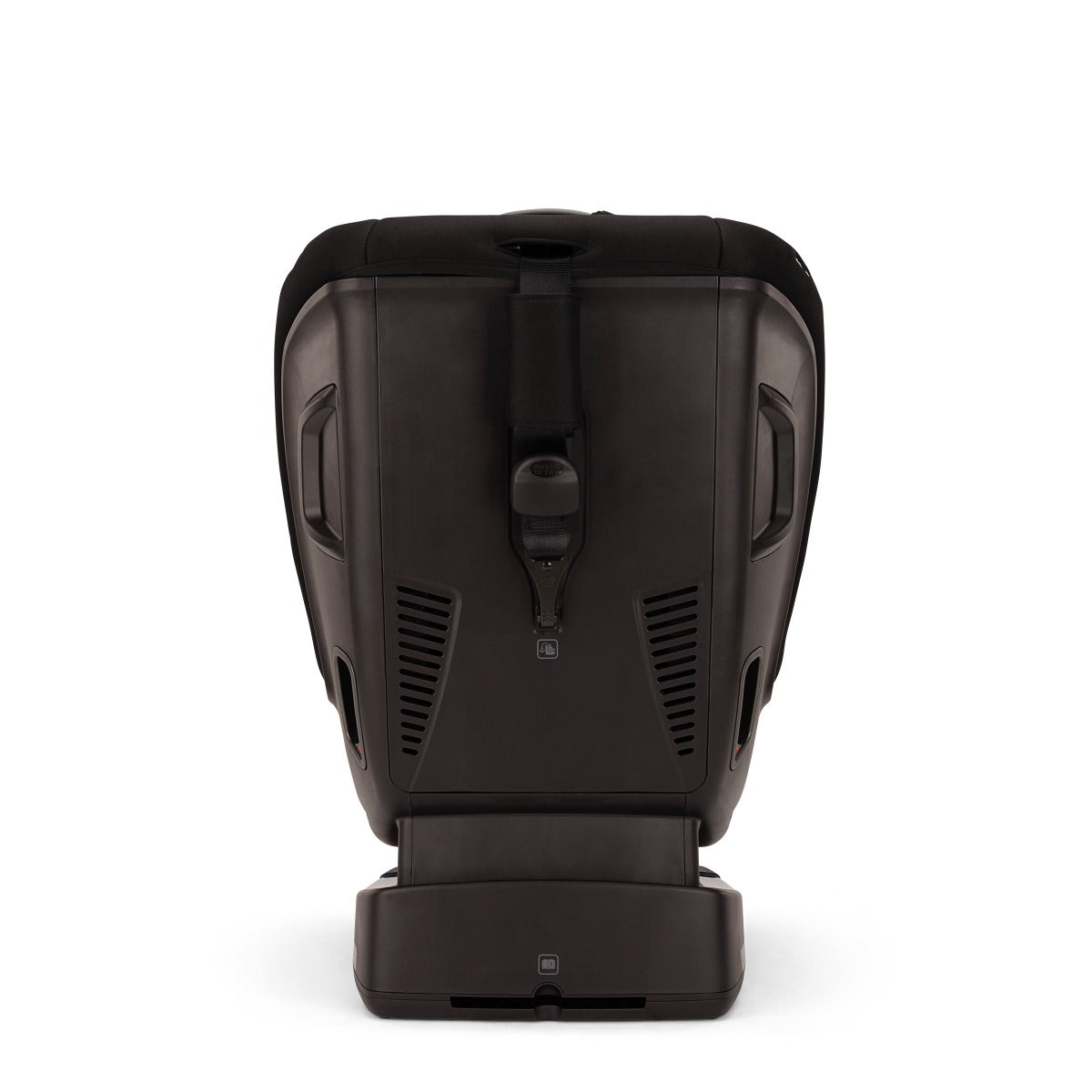 Nuna RAVA car seat in Caviar, rear view