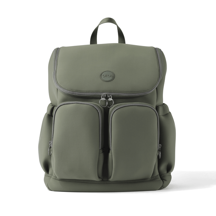 oioi signature nappy backpack in sage neoprene