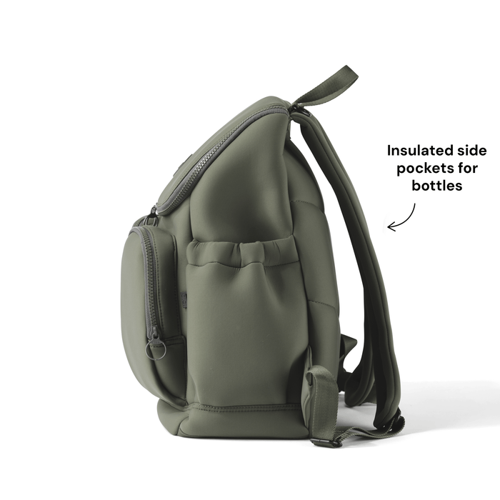 oioi signature nappy backpack in sage neoprene