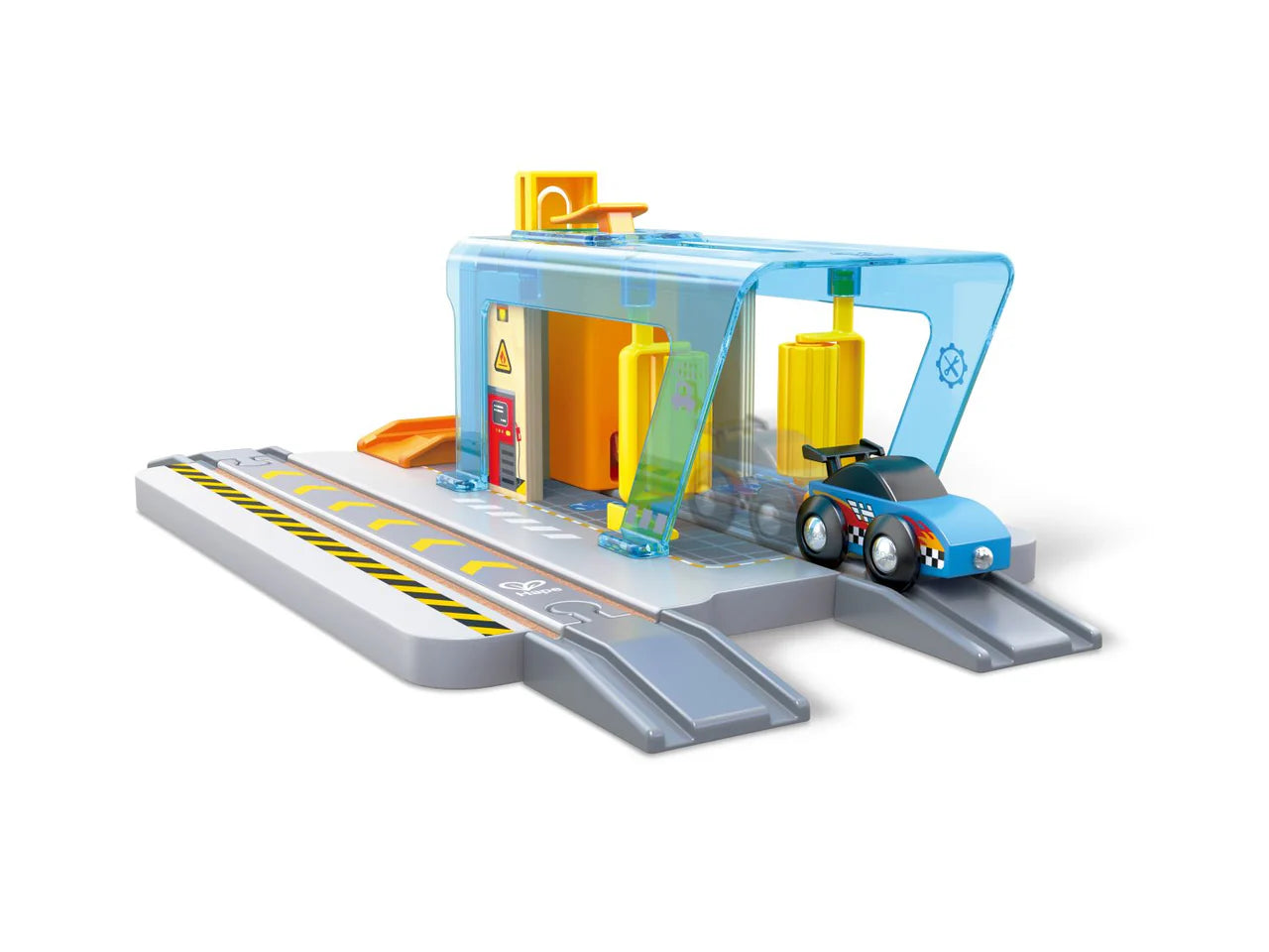 Hape railway repair & wash set