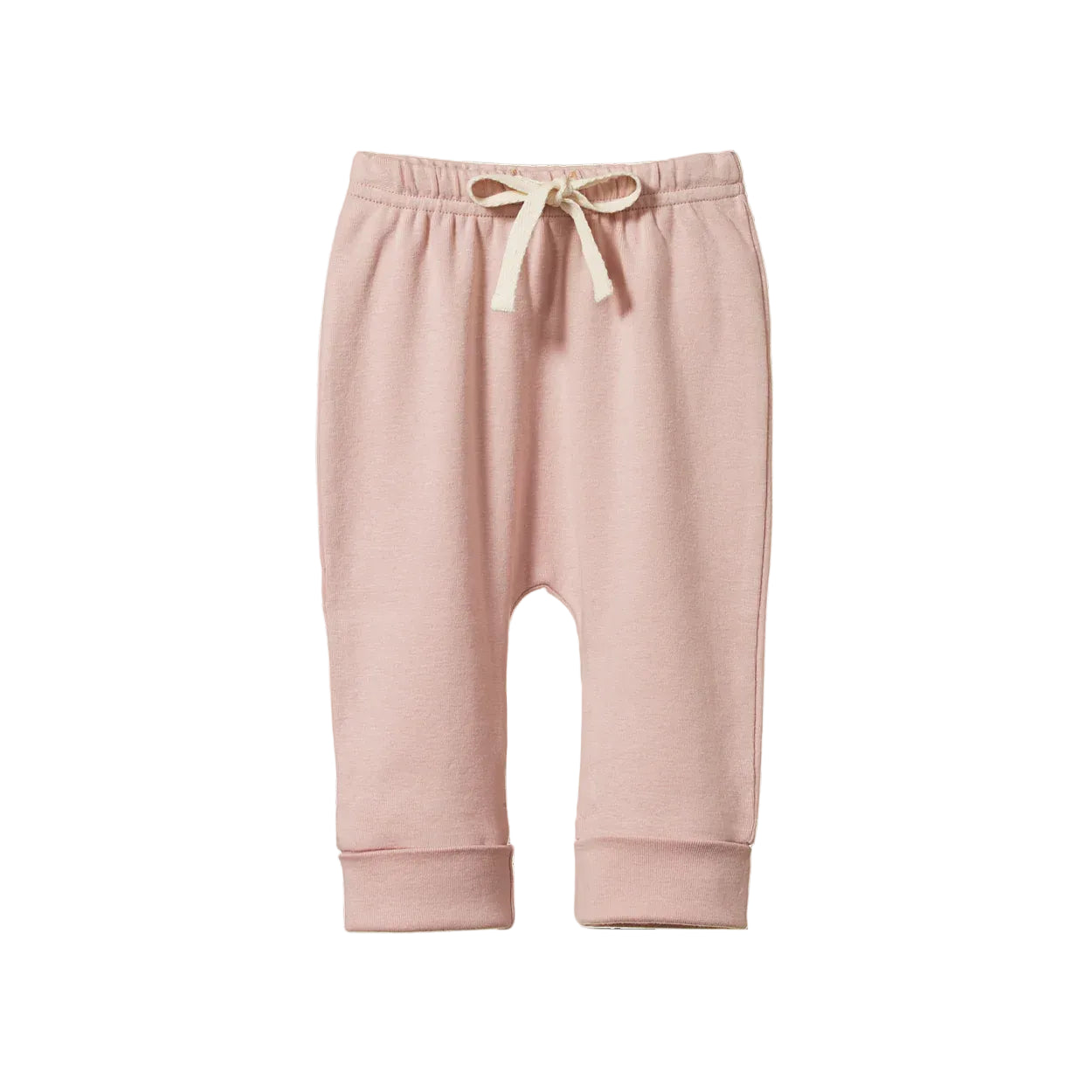 nature baby rose dust drawstring pants