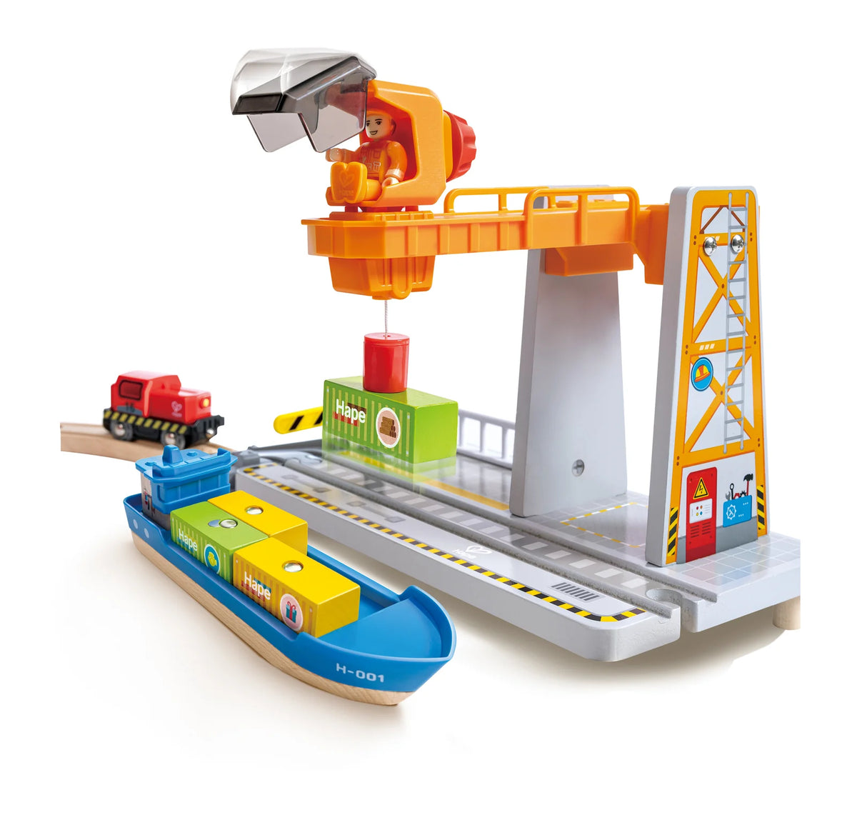 Sea Train Rails Hape Railway Sea & Rail Cargo Transportation Set