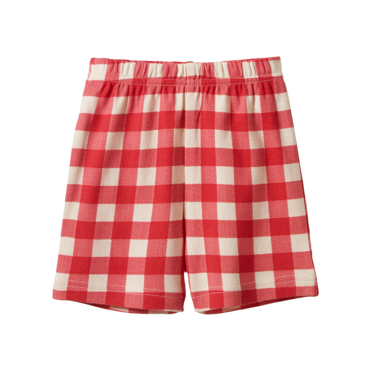 Shortie Pyjama Set in Red Crispin Check, shorts