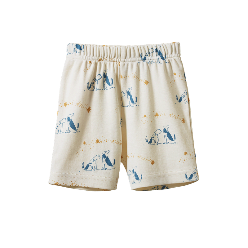 nature baby shortie pj set in dog dream print