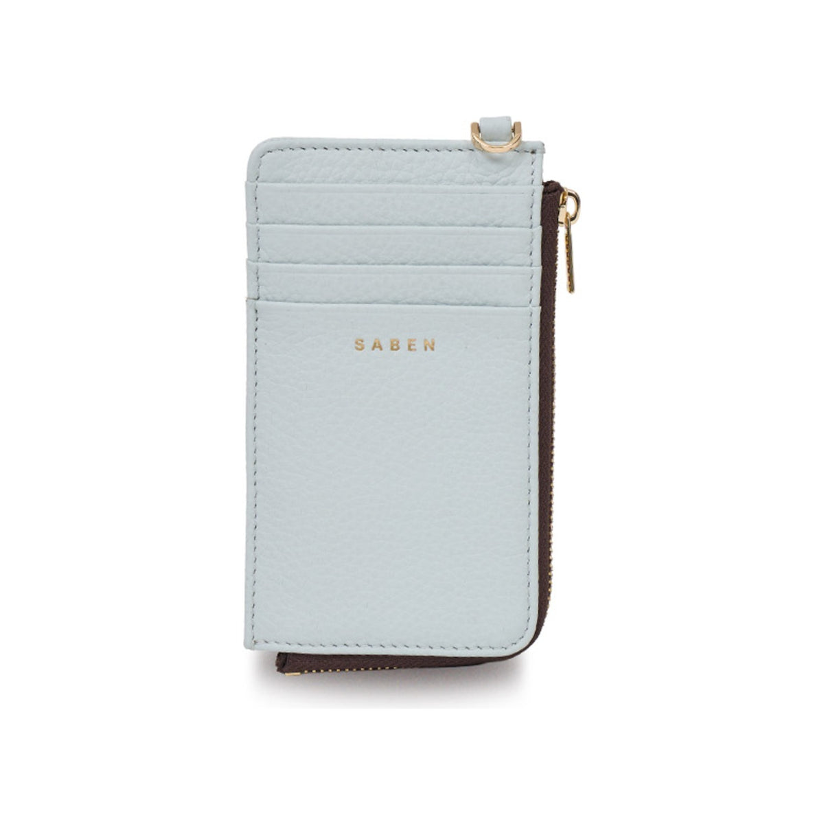 saben winona card holder wristlet elderberry front