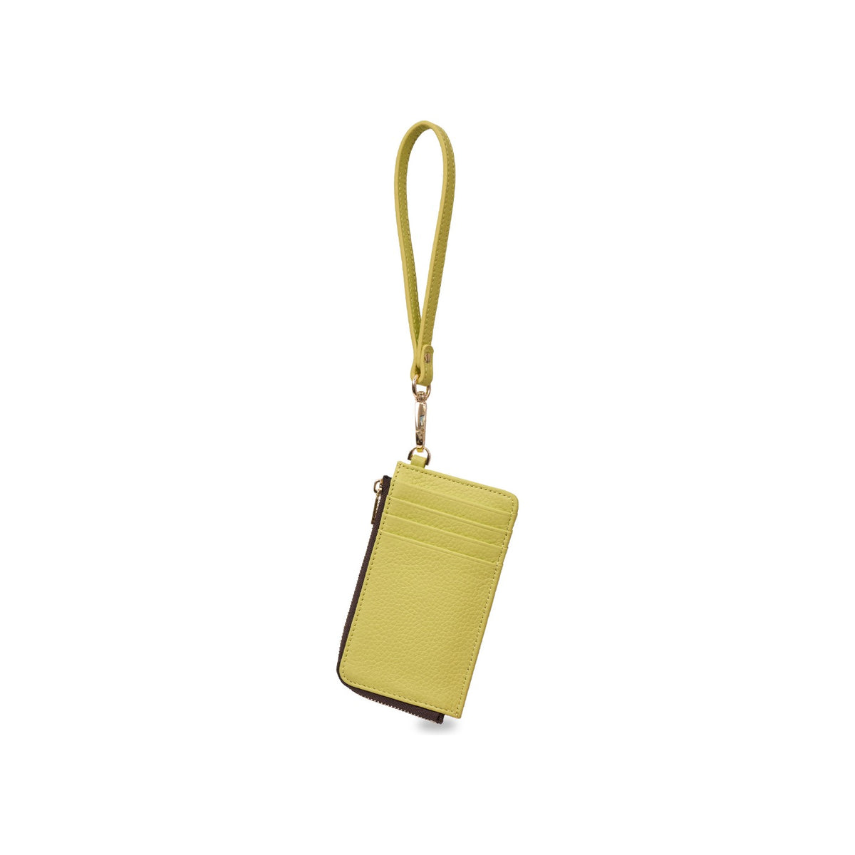 saben winona card holder wristlet pistachio wristlet strap side view